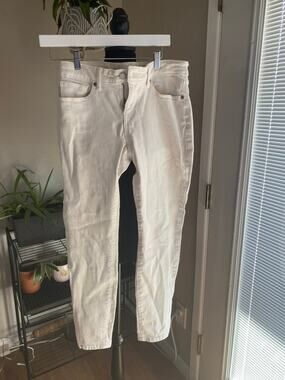 Lucky Brand Low Rise Skinny Lolita Jeans White Sz 6/28" Classic Style Trendy